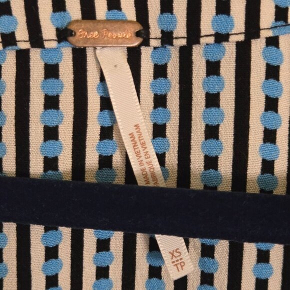 Free People Mix N Match Floral Top Kimono Sleeve Oversized Cropped Size XS - Picture 9 of 10